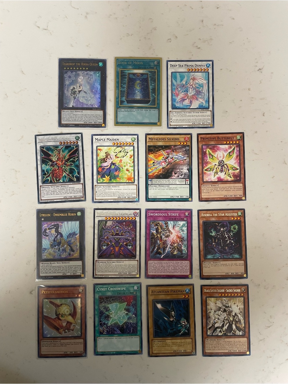 Assorted Yugioh cards